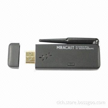 Chrome-cast HDMI TV Stick, Supports Miracast/DLNA/Airplay and Android 4.2 OS/Mac/iOS, with antenna